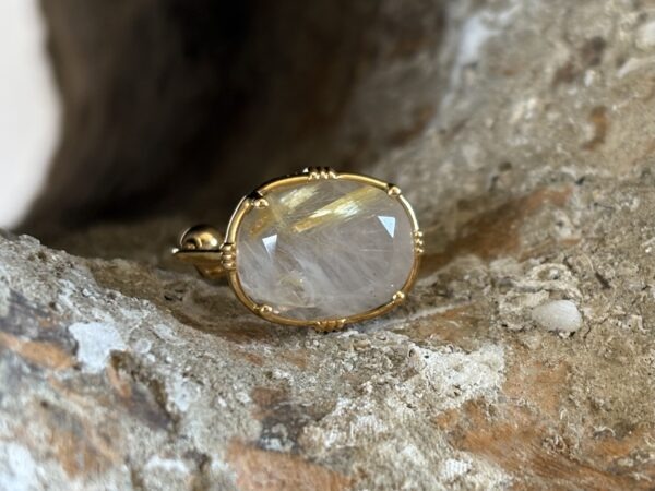 Bague ovale horizontal