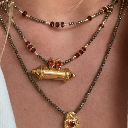Collier Jantar pyrite