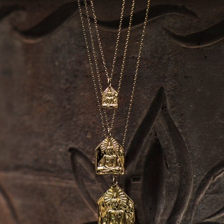 Collier medaille bouddha