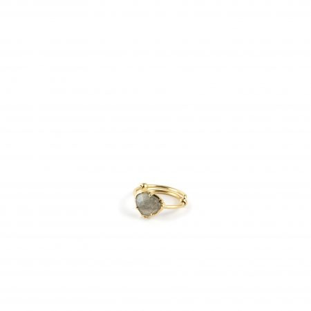 Petite bague pierre sertie