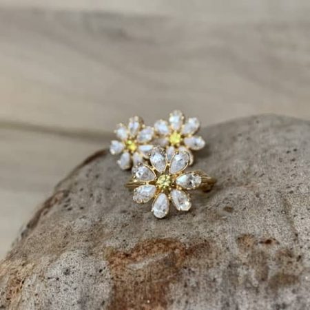 Boucles d'oreilles pâquerettes