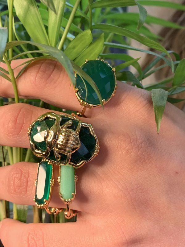Bague barrette sertie – Image 2
