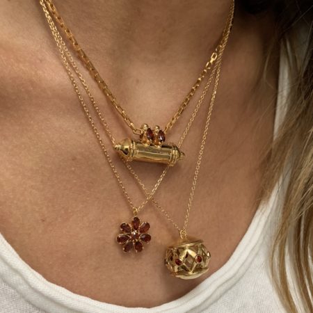 Collier Boule Dentelle