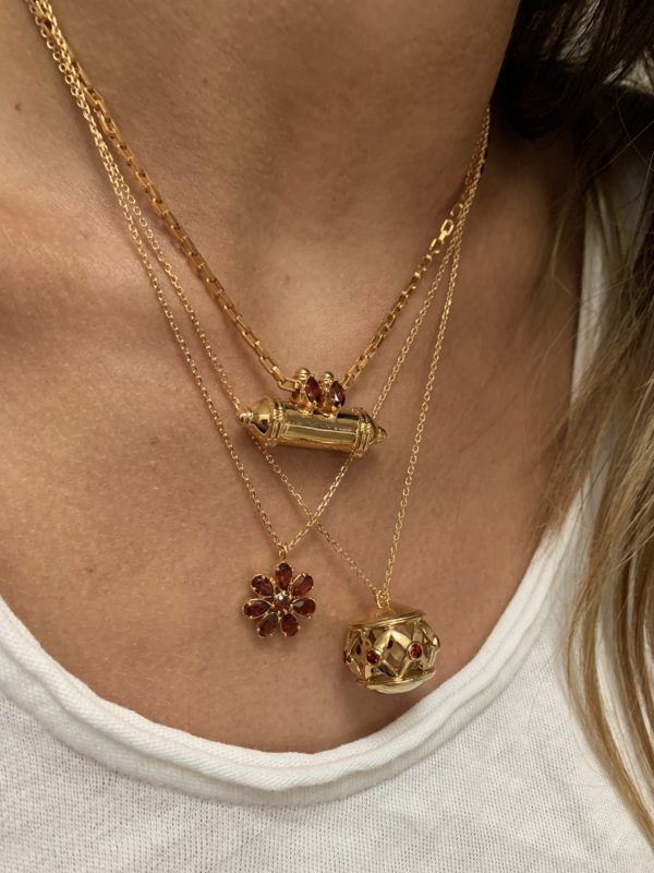 Collier Boule Dentelle