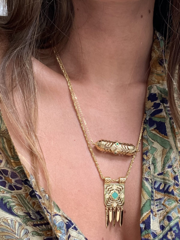Collier Amulette Aztèque – Image 2