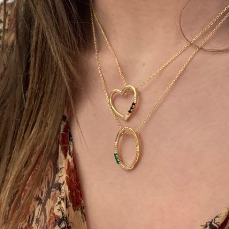 Collier Coeur et Sertis