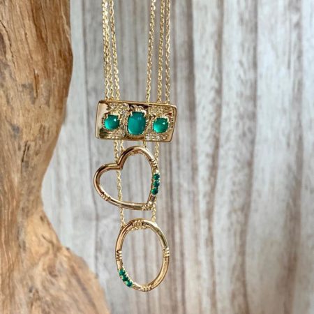 Collier Anneau et sertis