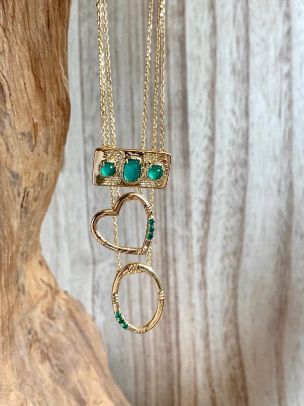 Collier Anneau et sertis