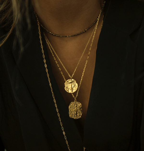 Collier plaque Hiéroglyphes Ou Osiris – Image 3