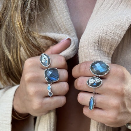 Bague Namaste moyenne Argent 925