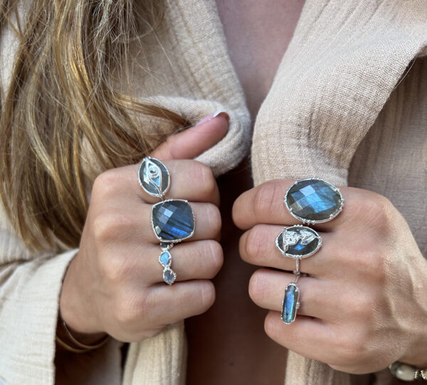Bague Namaste moyenne Argent 925