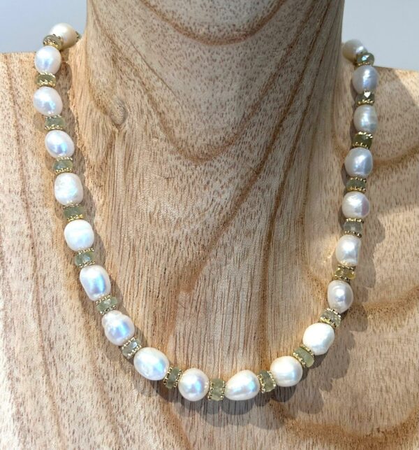 Gros Collier perles d'eau douce – Image 2
