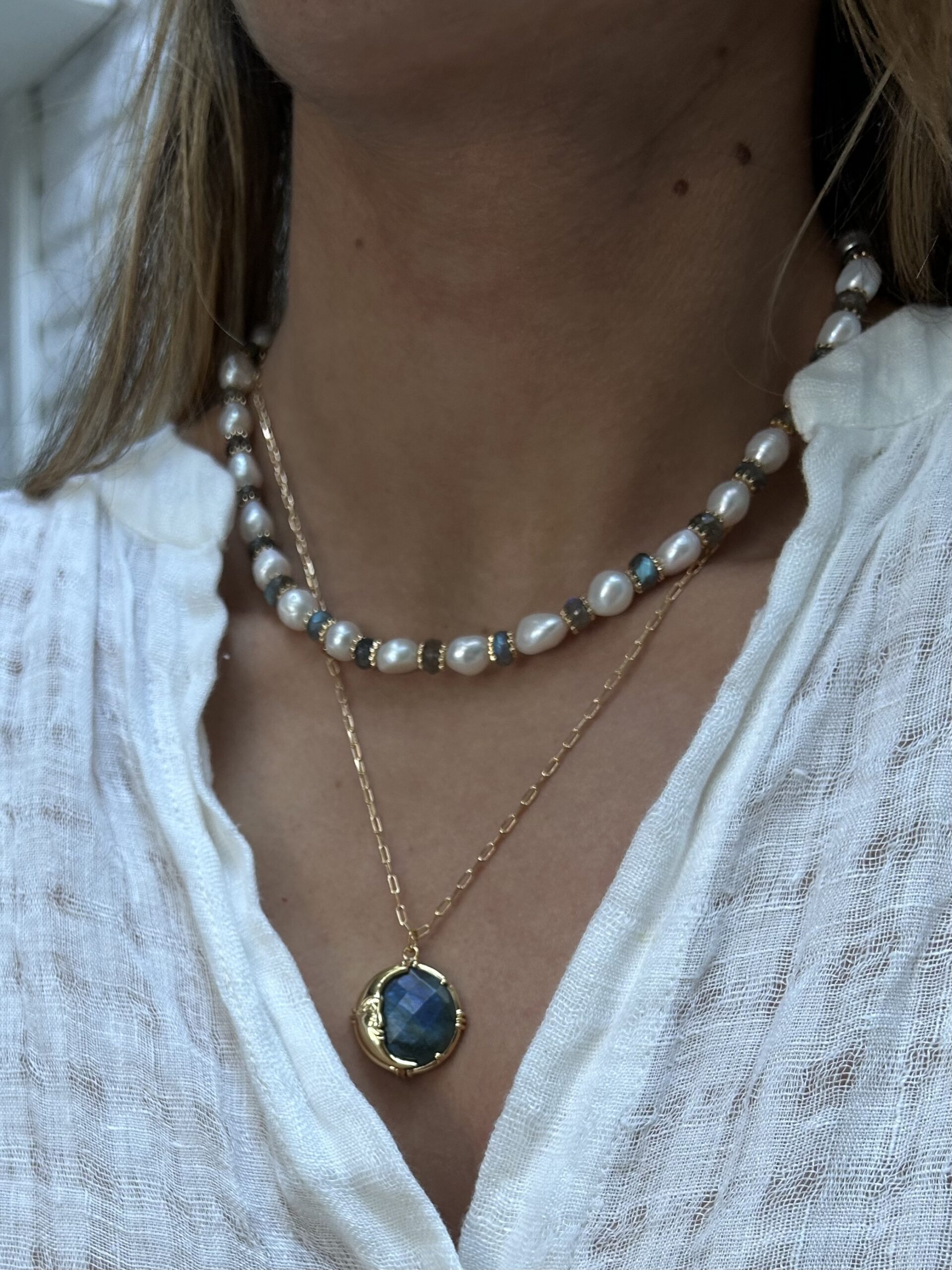 Gros Collier perles d'eau douce