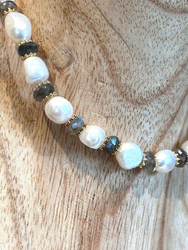 Gros Collier perles d'eau douce – Image 4