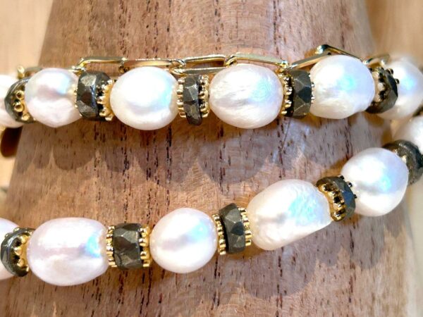 Gros Collier perles d'eau douce – Image 5