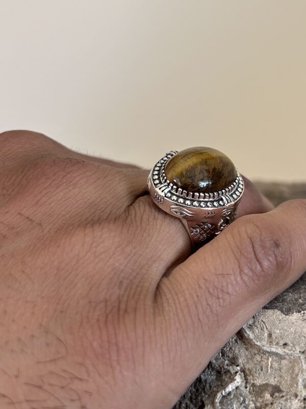 Bague Hiéroglyphe Argent 925 – Image 6