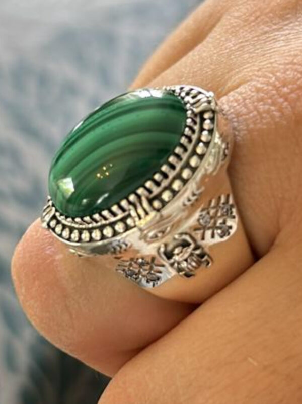 Bague Hiéroglyphe Argent 925 – Image 7