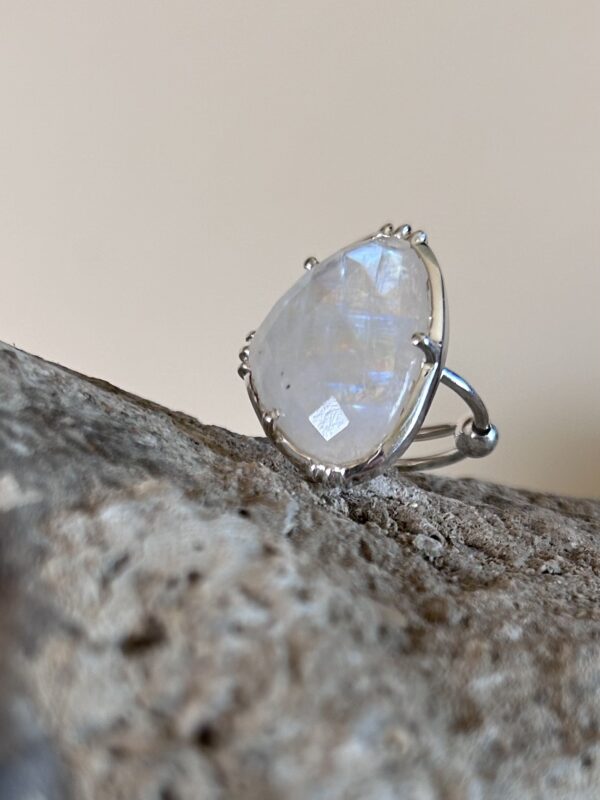 Grosse Bague Sertie Argent 925 – Image 4