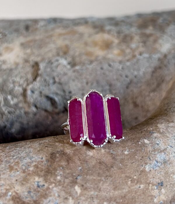 Bague 3 barrettes GM Argent 925