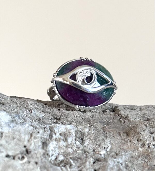 Bague Oeil Argent 925 – Image 3