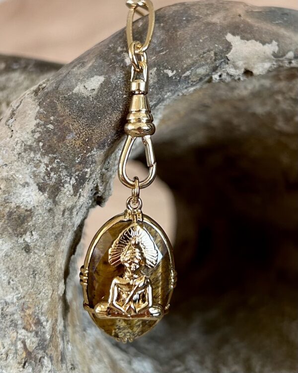 Collier Chaîne Trombone (Oeil, Scarabée ou Bouddha) – Image 7