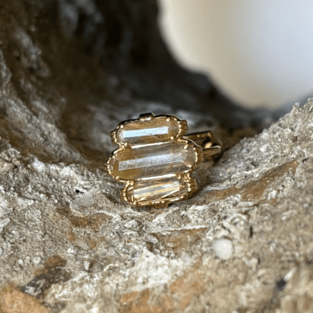 Bague 3 barrettes petit modèle