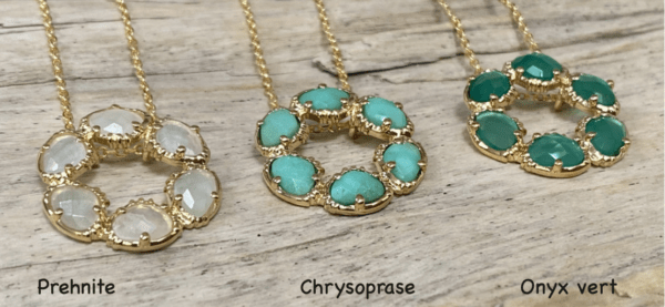 Collier pendentif Rond minis sertis – Image 6