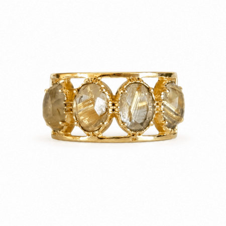 Bague 4 pierres ovales