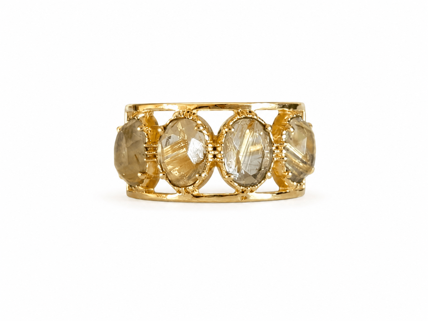Bague 4 pierres ovales