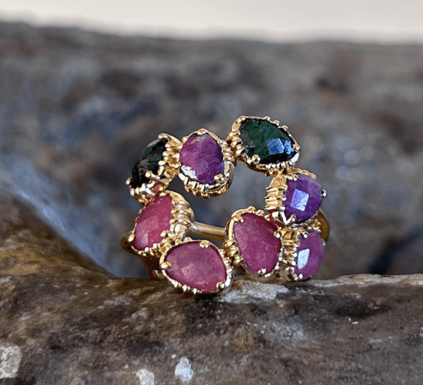 Bague quatre minis pierres serties – Image 9