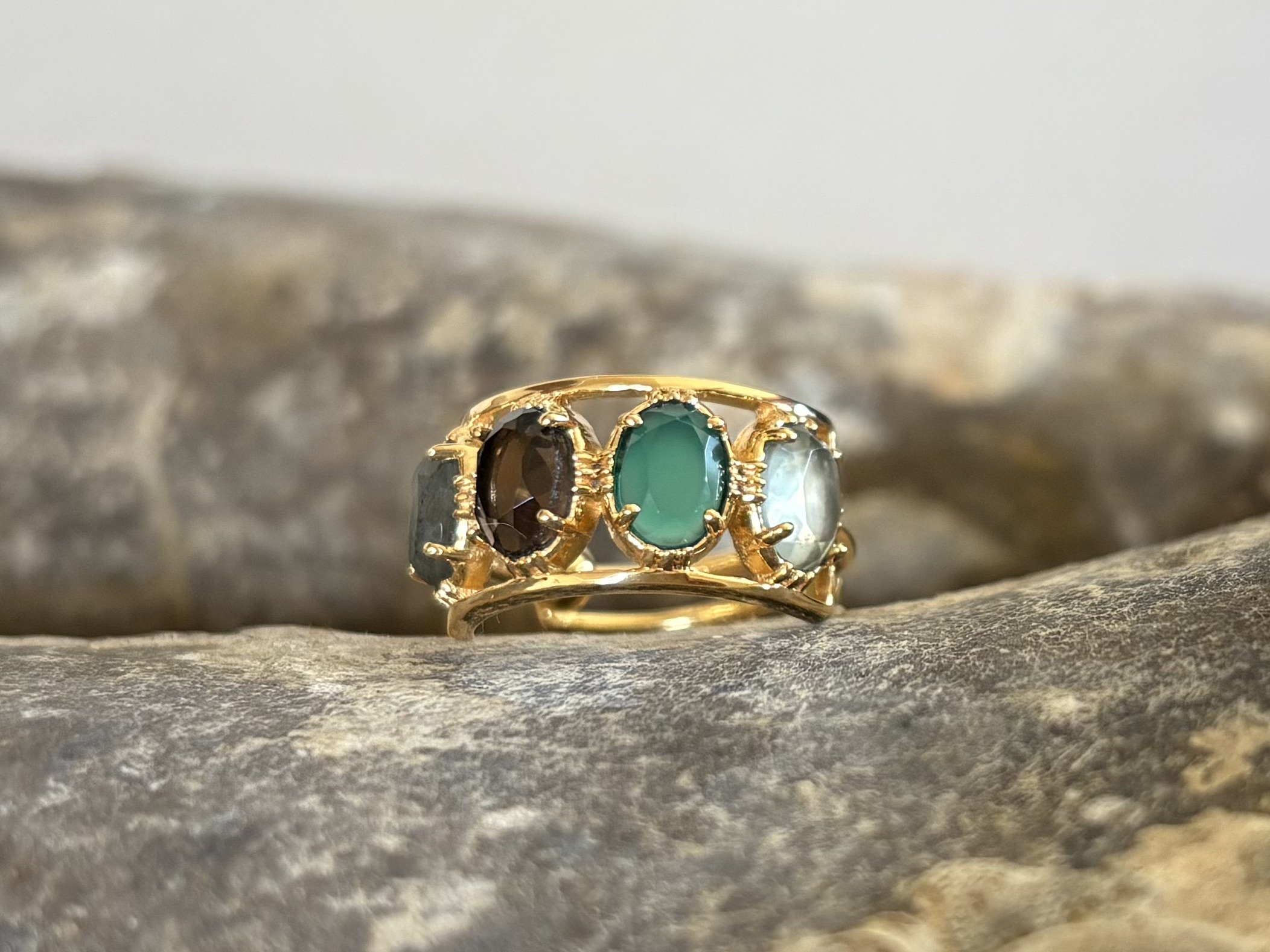 Bague 4 pierres ovales – Image 7