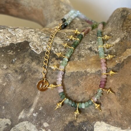 Collier Tourmalines et grelots (pièce unique)