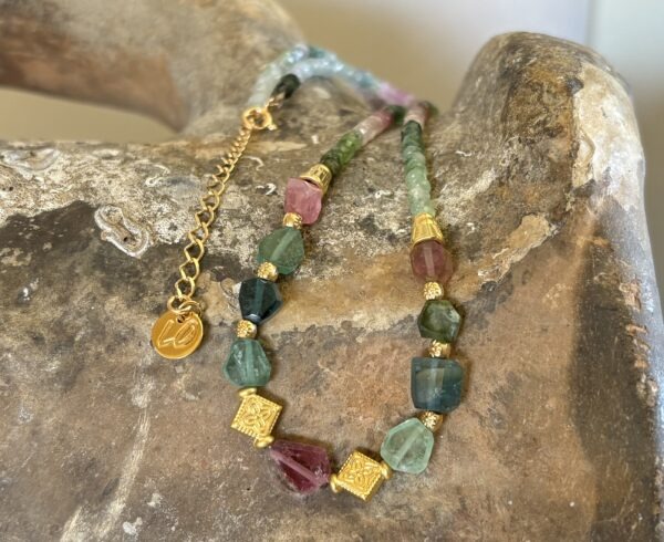 Collier tourmaline Watermelon (pièce unique)
