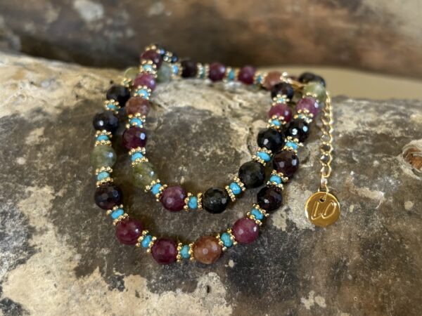 Collier Tourmaline ronde facetée (pièce unique)