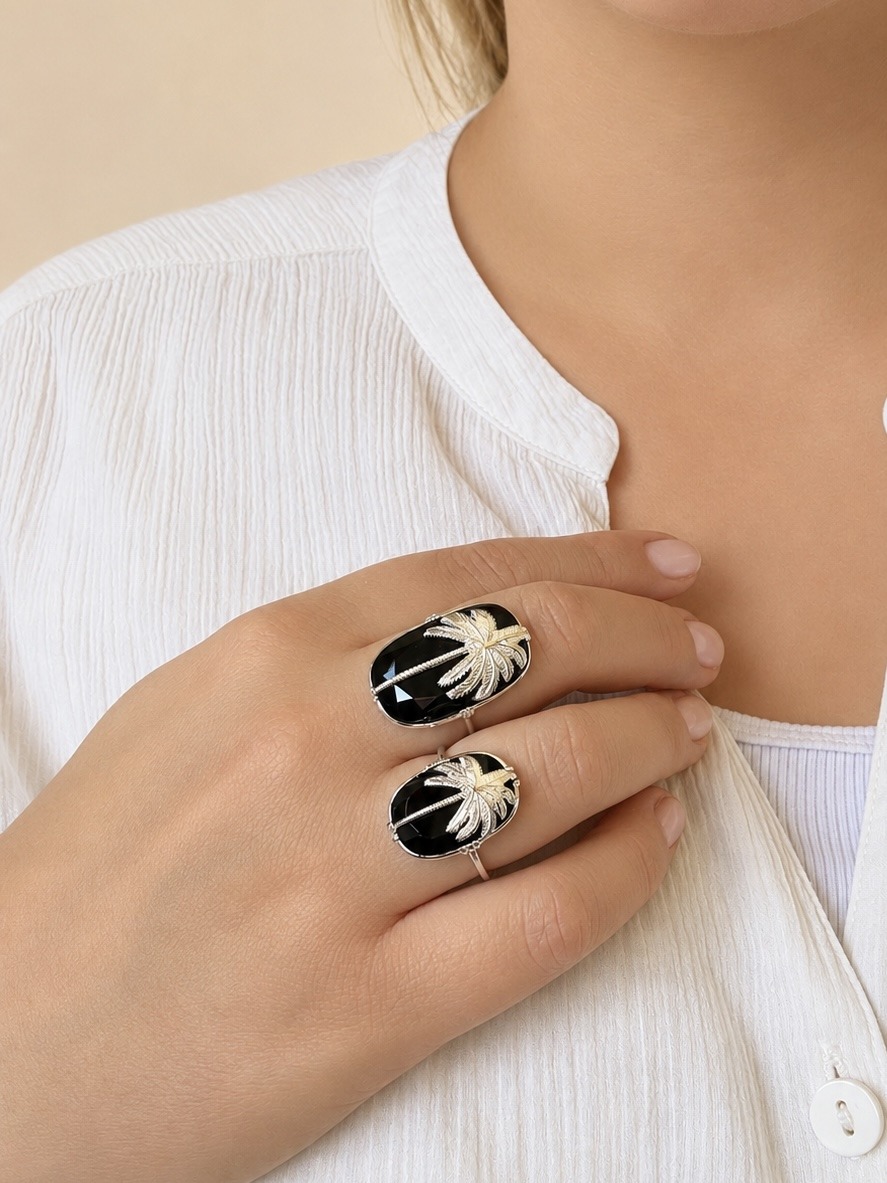 Bague Palmier Argent 925 – Image 2