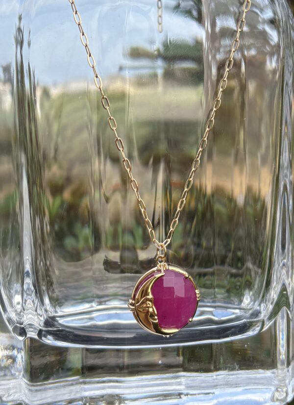Collier Strawberry Moon (pièce unique)