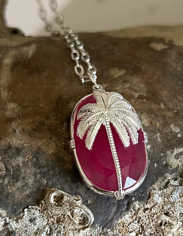 Collier Palmier Argent 925 – Image 3
