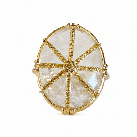 Bague Etoile pavée de zircon