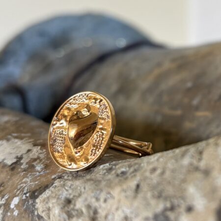 Bague médaille Coeur