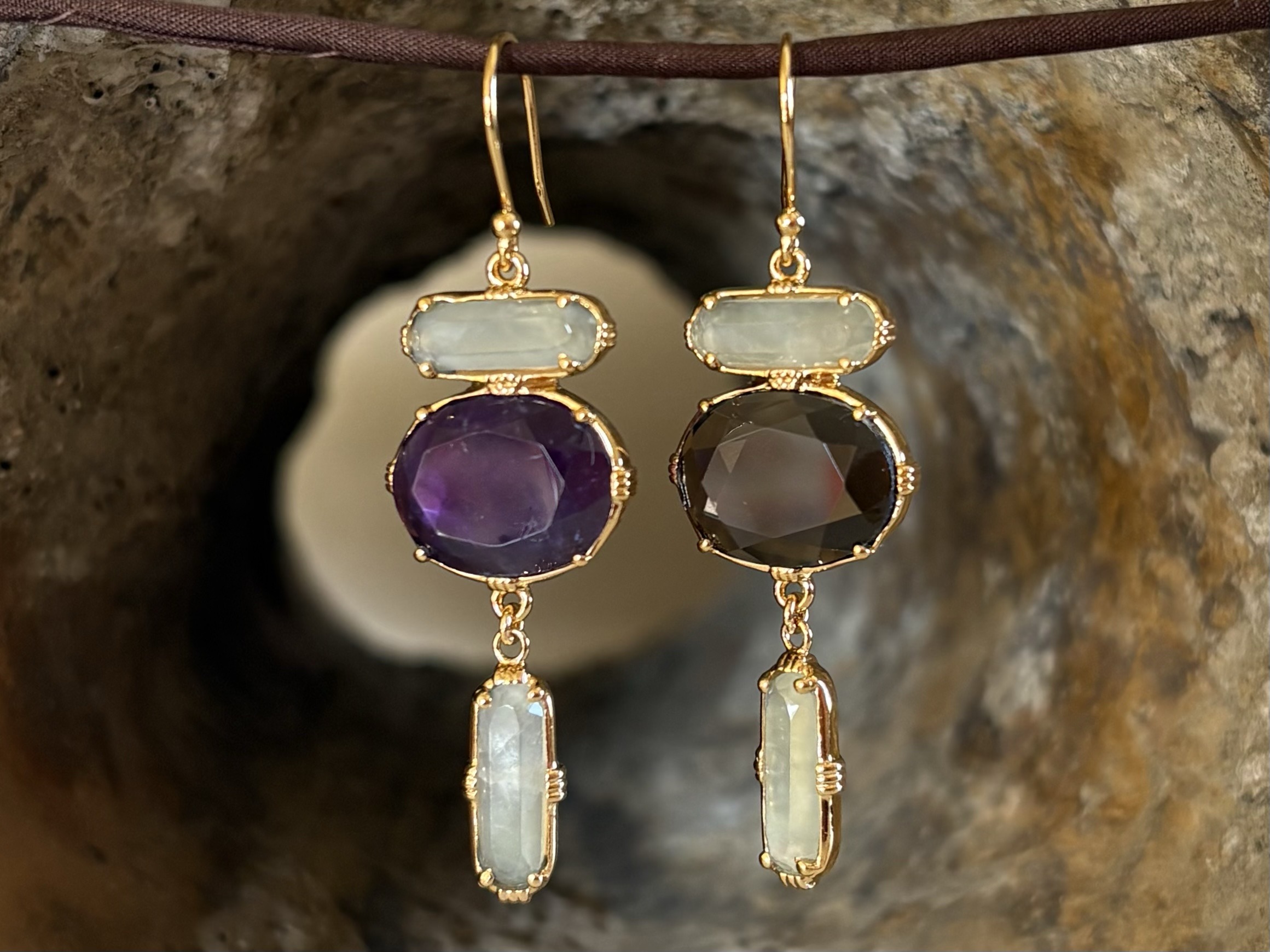 Boucles d’oreilles Longue - Ovale et Barettes – Image 3