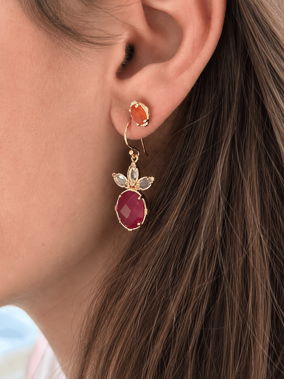 Boucles d'oreilles Ananas
