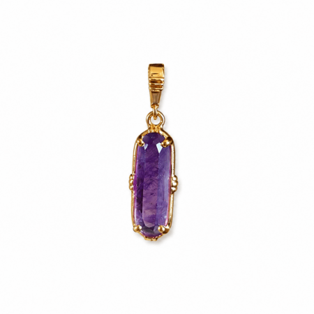 Pendentif barette sertie