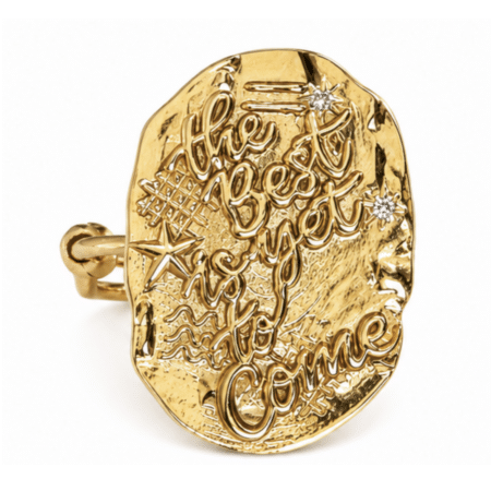 Bague Médaille "The best is yet to come"