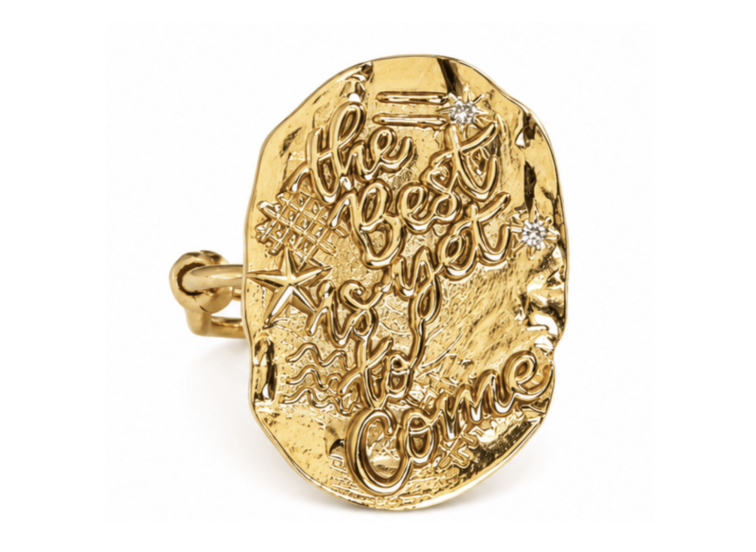 Bague Médaille "The best is yet to come"