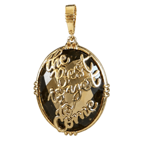 Pendentif "The best is yet to come" sur Pierre