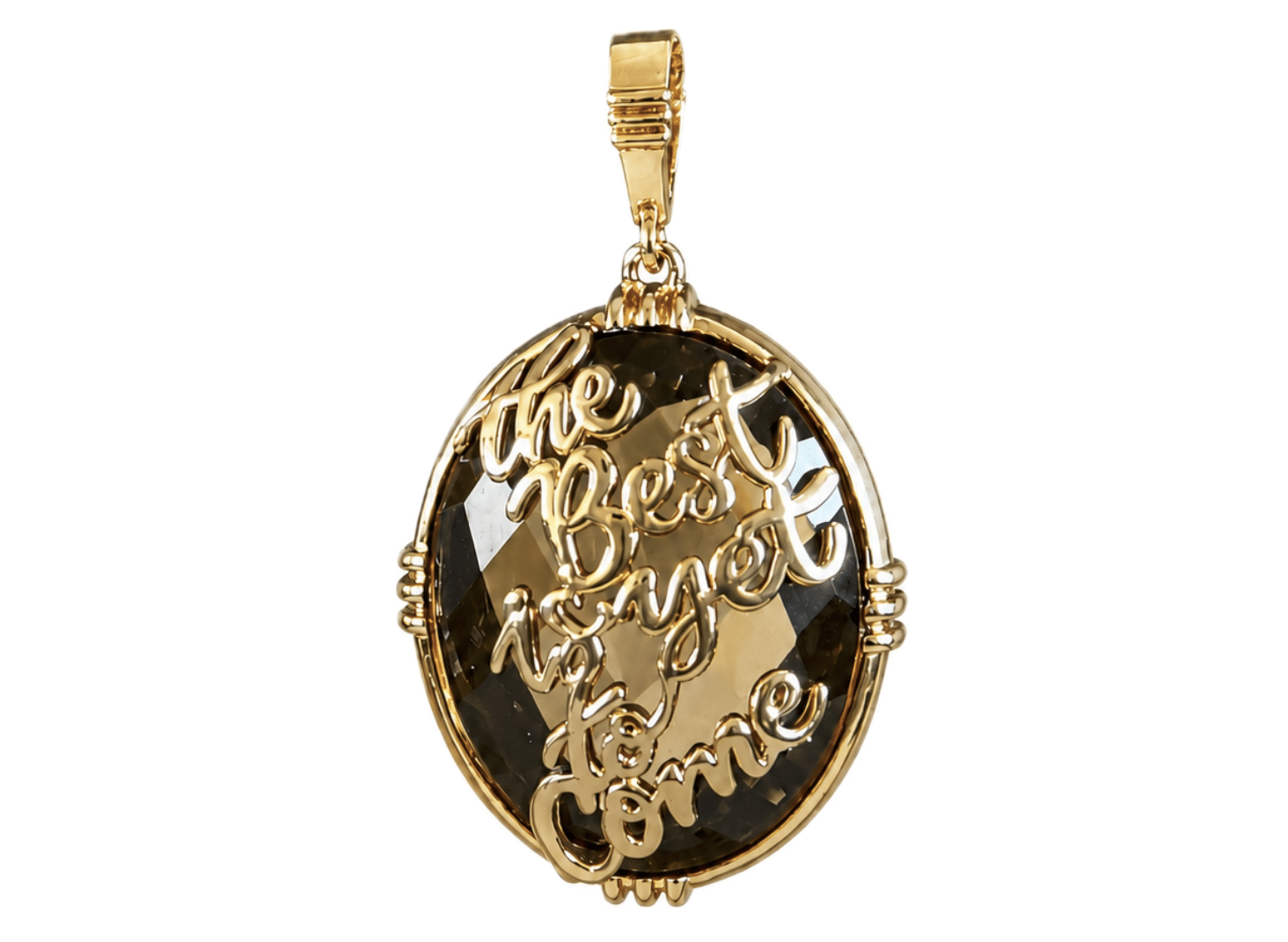 Pendentif "The best is yet to come" sur Pierre