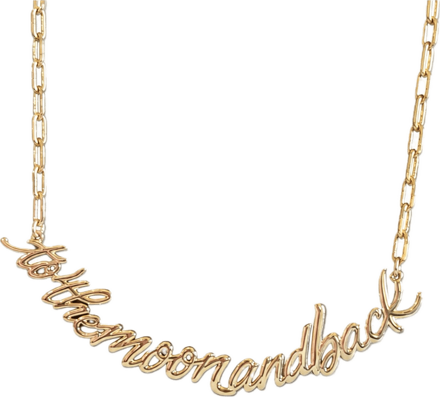 Collier écriture "To the moon and back" – Image 3