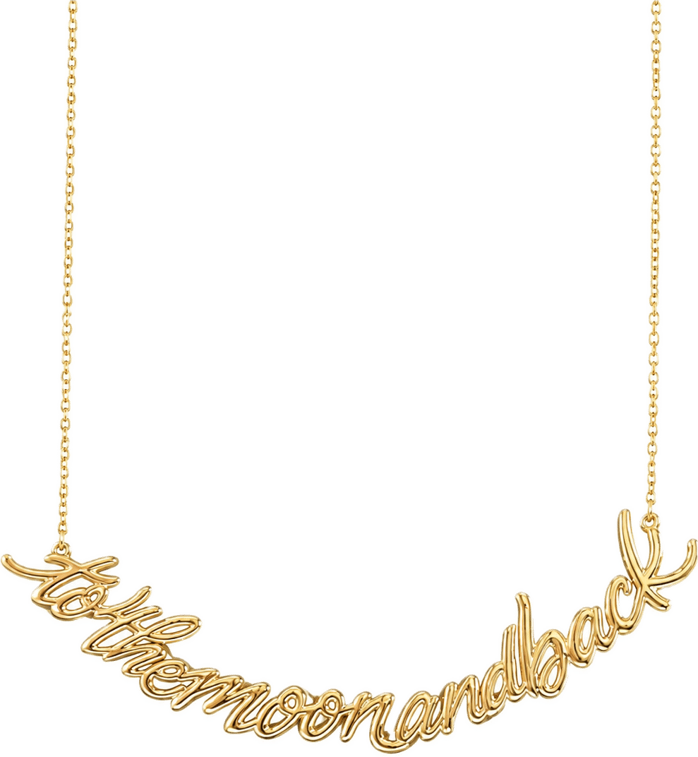 Collier écriture "To the moon and back" – Image 2